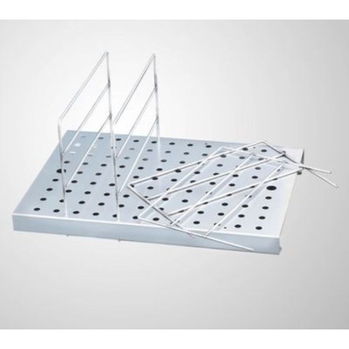 Perforowany kosz na okłady do podgrzewacza WTB 10 – stalowa konstrukcja z przegrodami.